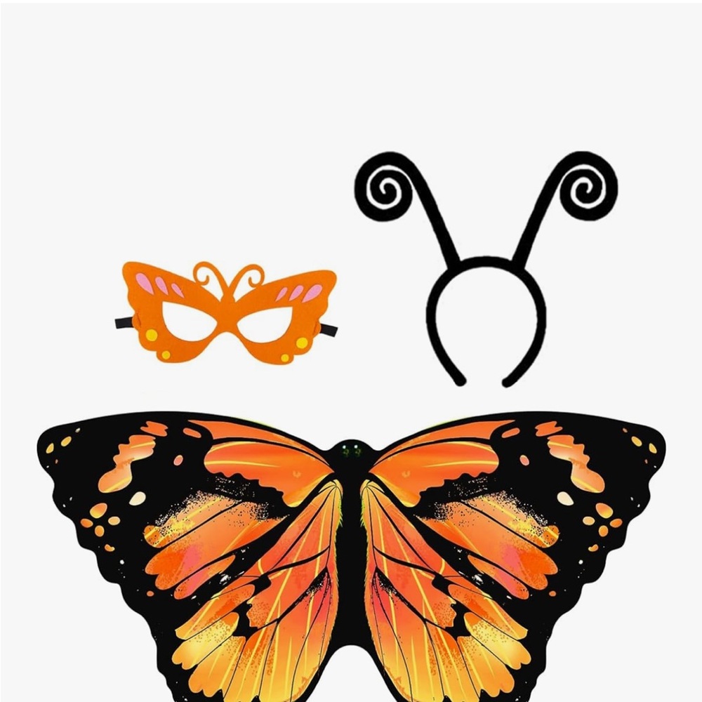 Butterfly Costume Set with Mask and Headband